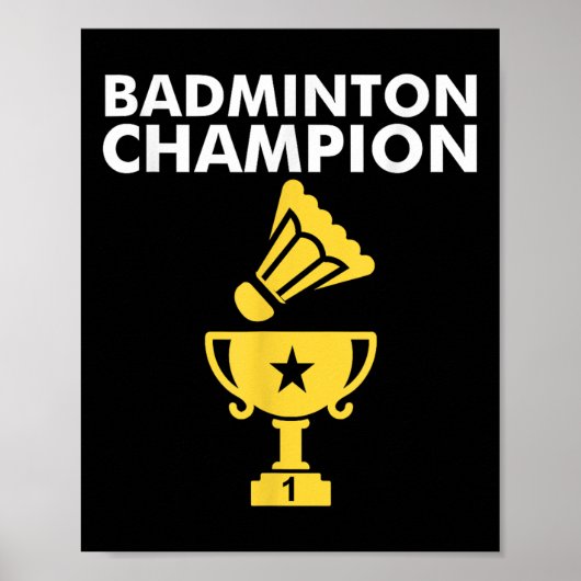 Badminton Champion Birdie Apparel  ポスター (正面)