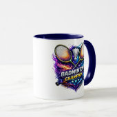 Badminton Champion Colorful Combo Coffee Mug マグカップ (正面右)