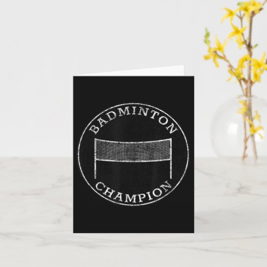Badminton Champion Competitive Family Backyard Spo カード (黄色い花)
