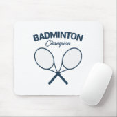 Badminton Champion I Racket I Shuttle I Badminton マウスパッド (マウス)