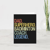 Badminton Coach Dad  カード (正面)