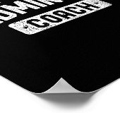 Badminton Coach Vintage Badminton  ポスター (角)