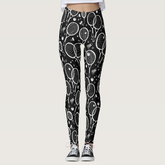 BADMINTON Design Leggings レギンス (正面)