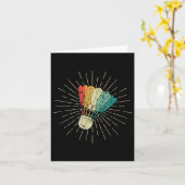 Badminton Devil Badminton Player Shuttle Sports Sm カード (黄色い花)