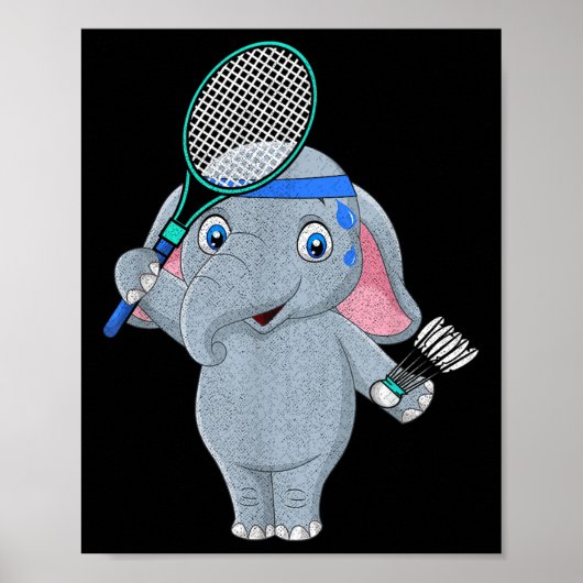 Badminton Elephant  ポスター (正面)