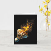 Badminton Flames Shuttle Fire Ball  カード (黄色い花)