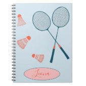 Badminton for two monogram notebook ノートブック (正面)