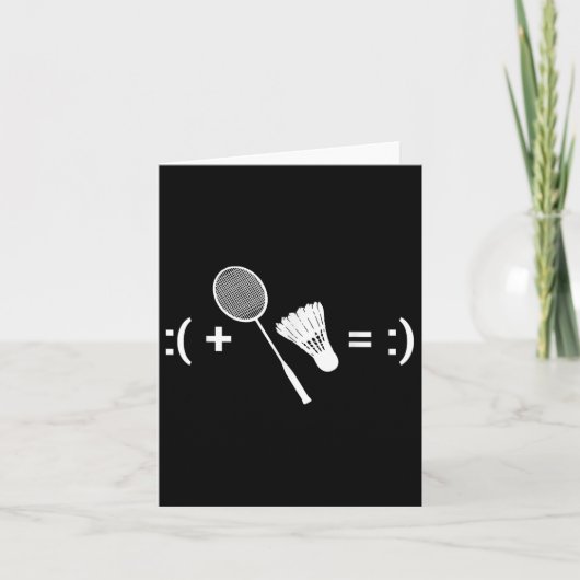 Badminton Game Shuttle Sport Badminton  カード (正面)
