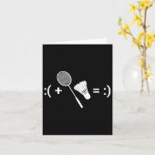 Badminton Game Shuttle Sport Badminton  カード (黄色い花)