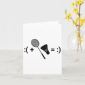 Badminton Game Shuttle Sport Badminton  カード (黄色い花)