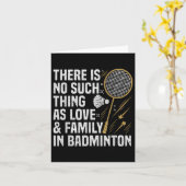 Badminton Game Such Thing Shuttle Badminton Player カード (黄色い花)