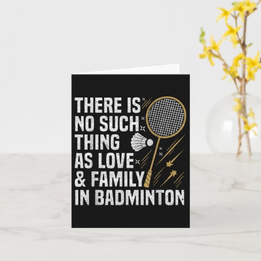 Badminton Game Such Thing Shuttle Badminton Player カード (黄色い花)