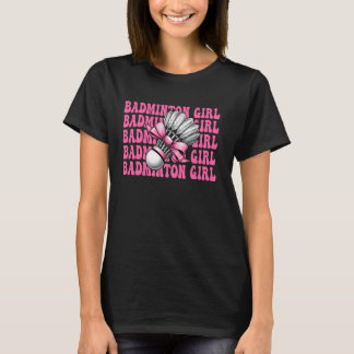 Badminton Girl Player Mom Mama Mothers Day Coquett Tシャツ