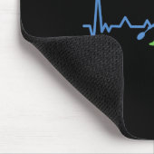 Badminton Heart Rate Heart Rate マウスパッド (コーナー)