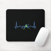 Badminton Heart Rate Heart Rate マウスパッド (マウス)