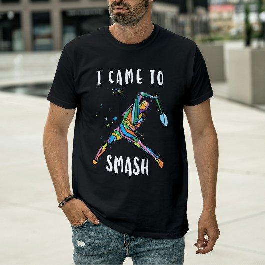Badminton I Came To Smash Abstract Athlete  Tシャツ