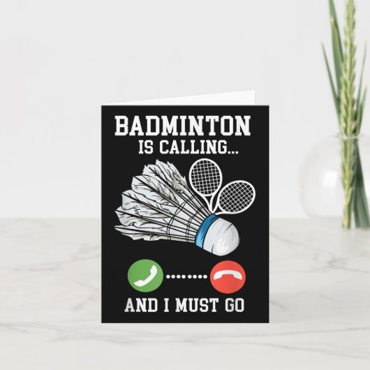 Badminton Is Calling, Birdie Quote  カード (正面)
