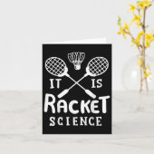 Badminton It Is Racket Science  カード (黄色い花)