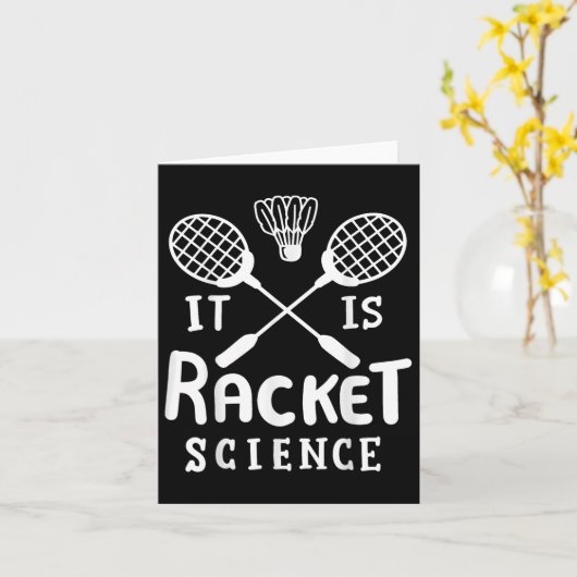 Badminton It Is Racket Science  カード (黄色い花)