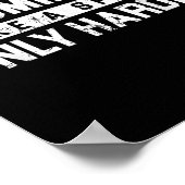 Badminton Like A Sport Only Harder Shuttle Designe ポスター (角)