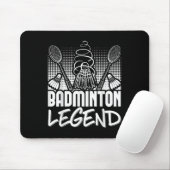 Badminton Living Legend Player Sport Shuttle  マウスパッド (マウス)