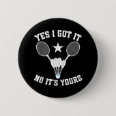 Badminton Match Shuttle Got It Badminton Player 缶バッジ (正面)