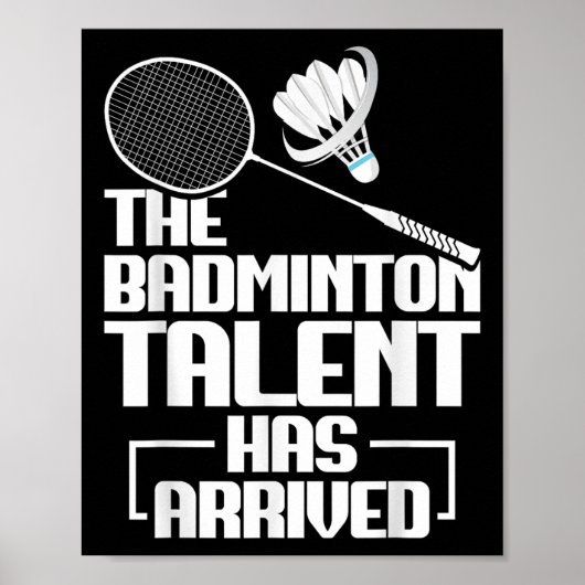 Badminton Match Talent Shuttle Player Badminton  ポスター (正面)