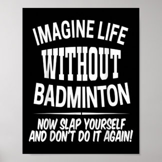 Badminton Men And Women Birdie Player Kids ポスター