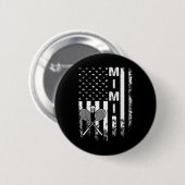 Badminton Mimi American Flag Vintage Christmas Xma 缶バッジ (正面&裏面)