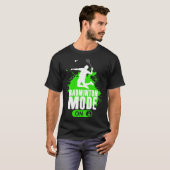 Badminton Mode On Mens Boys Youth Player Graphic Tシャツ (正面フル)