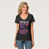 Badminton Mom Best Mama Ever Motherhood Mothers Da Tシャツ (正面フル)