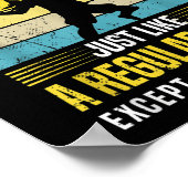 Badminton Mom Funny Badminton Lover Saying  ポスター (角)