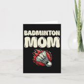 Badminton Mom Player Shuttle  カード (正面)