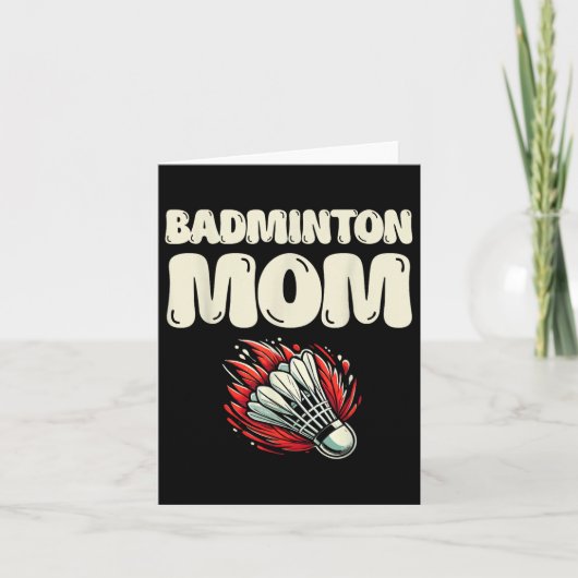 Badminton Mom Player Shuttle  カード (正面)