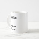 Badminton Mom Player Shuttle  コーヒーマグカップ (正面左)