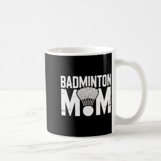 Badminton Mom Retro Women Badminton Lover Mommy Mo コーヒーマグカップ
