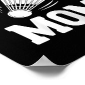 Badminton Mom Shuttle Funny Badminton  ポスター (角)