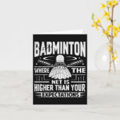 Badminton - Net Is Higher Than Your Expectations  カード (黄色い花)