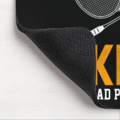 Badminton Net Skills Bad Puns Collide Badminton Pl マウスパッド (コーナー)