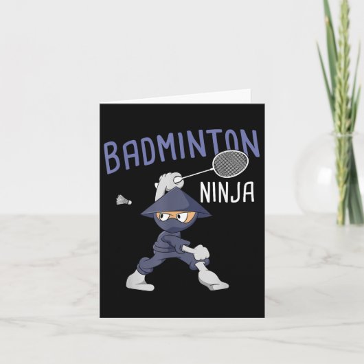 Badminton Ninja Kids Shuttle Boy Badminton  カード (正面)