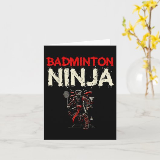 Badminton Ninja Shuttle  カード (黄色い花)