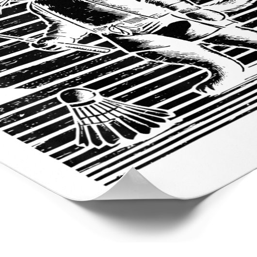 Badminton Ninja Shuttle  ポスター (角)