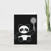 Badminton Panda Getting Sweaty  カード (正面)