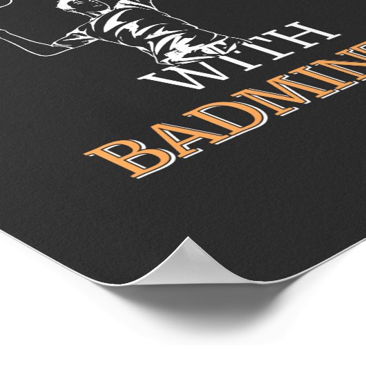 Badminton Player ポスター (角)