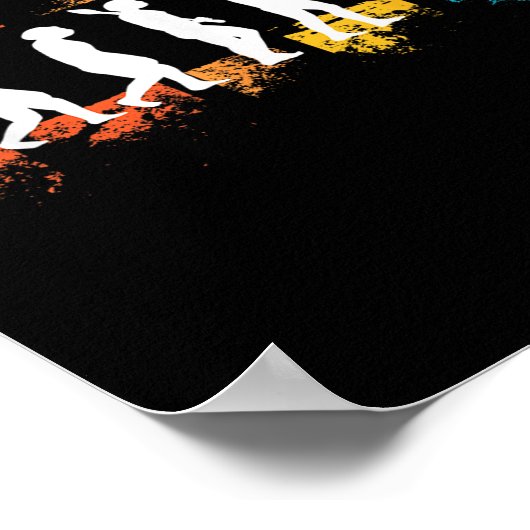 Badminton Player Evolution Shuttle Badminton Racke ポスター (角)