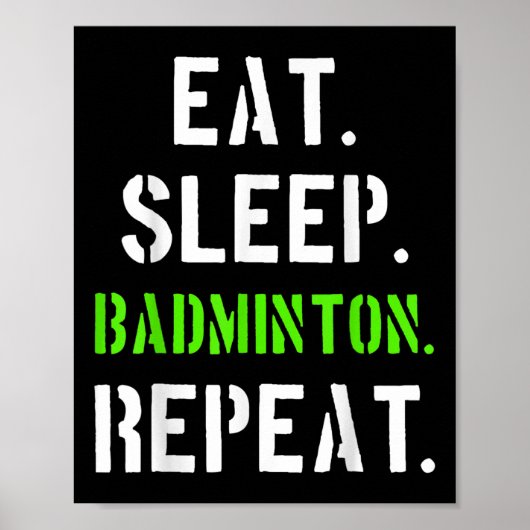 Badminton Player Gift  ポスター (正面)