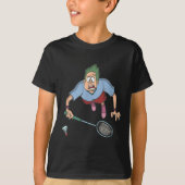 Badminton Player Jumping Tシャツ (正面)