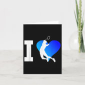 Badminton Player Mens Shuttle Squash Women  カード (正面)