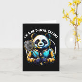 Badminton Player Pun Shuttle Netural Talent Badmin カード (黄色い花)