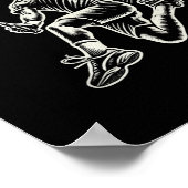 Badminton Player Shuttle  ポスター (角)